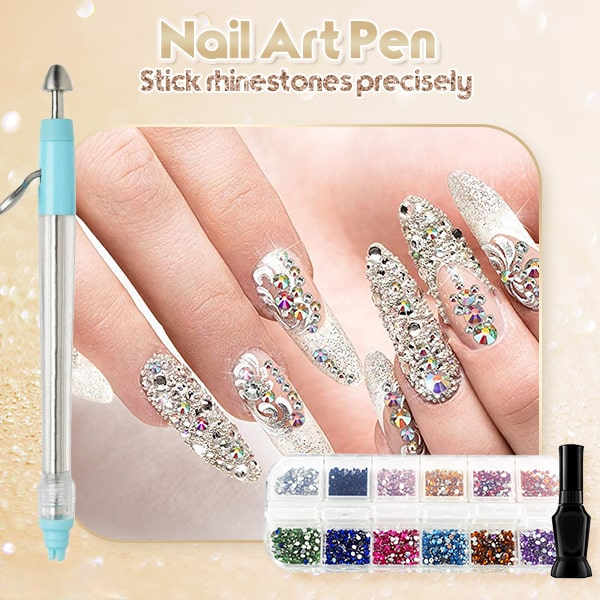 Rhinestone Applicator Kit Holds 70 Stones No Glue