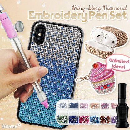 Rhinestone Applicator Kit Holds 70 Stones No Glue
