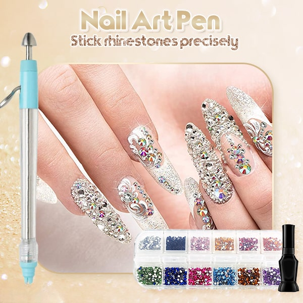 Rhinestone Applicator Kit Holds 70 Stones No Glue
