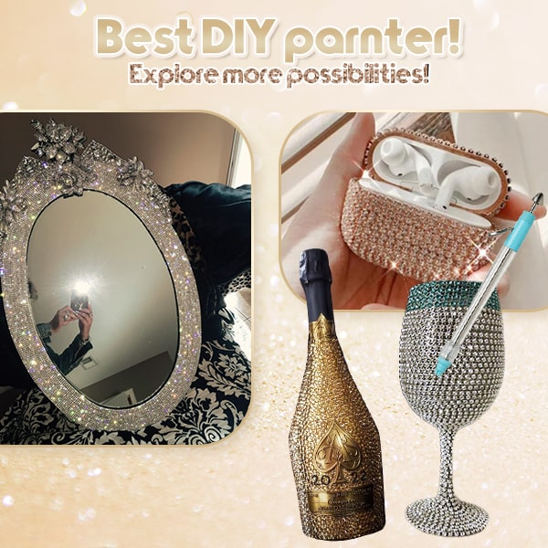 Rhinestone Applicator Kit Holds 70 Stones No Glue