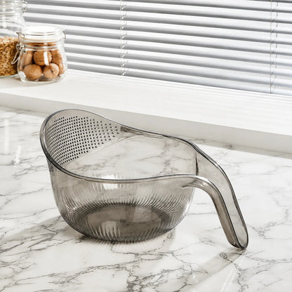 Rice Washing Bowl 2-in-1 Fine Mesh Strainer