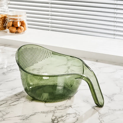 Rice Washing Bowl 2-in-1 Fine Mesh Strainer