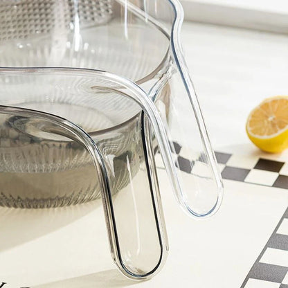 Rice Washing Bowl 2-in-1 Fine Mesh Strainer