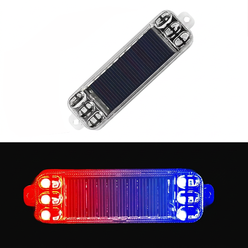 Roadside Emergency Light Solar-Powered LED Dusk-Activated 8-Hour