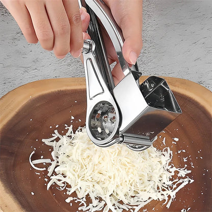 Rotary Cheese Grater Stainless Steel Hand-Cranked Compact