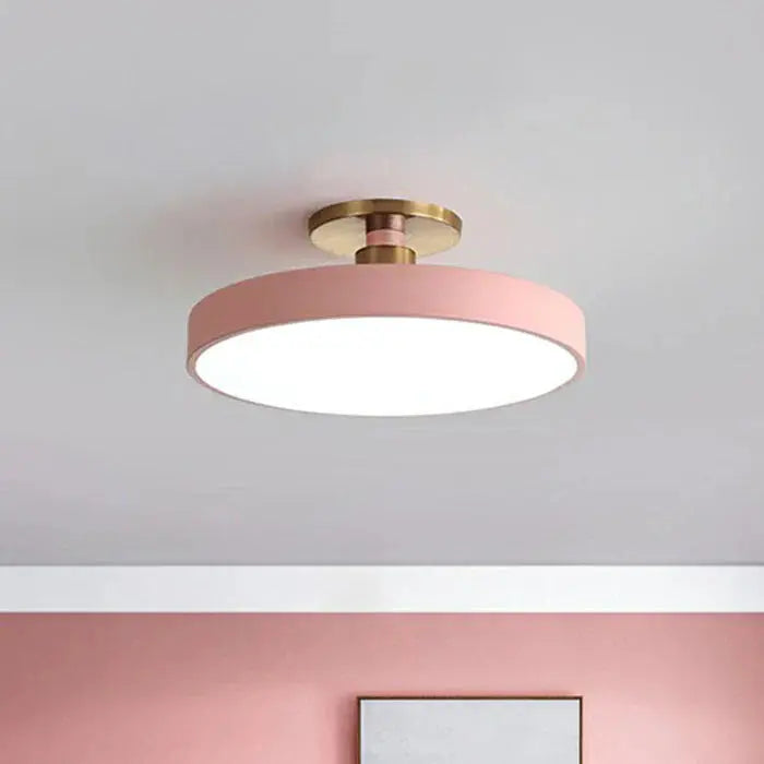 Round LED Ceiling Light Slim Flush Glare-Free
