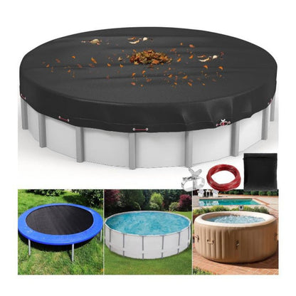 Round Pool Cover Waterproof Tension Cable & Winch