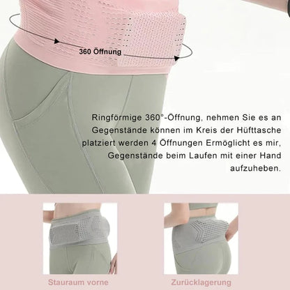 Running Belt Ultra-Elastic Non-Slip 4 Pockets