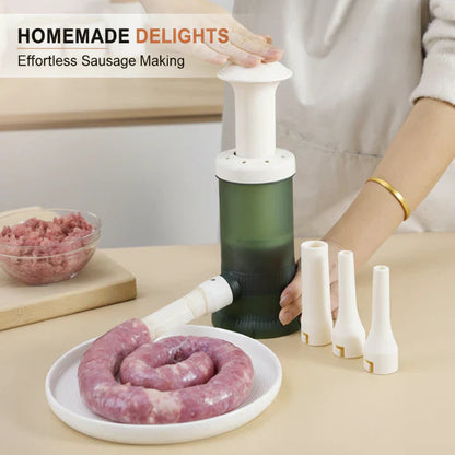 Sausage Stuffer Manual Controlled Plunger 4 Nozzles
