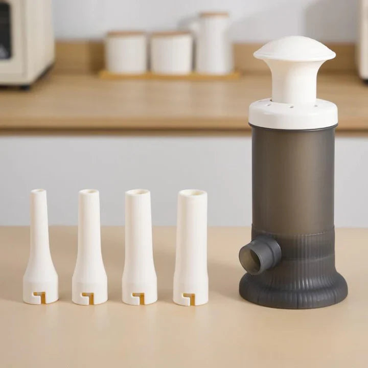 Sausage Stuffer Manual Controlled Plunger 4 Nozzles