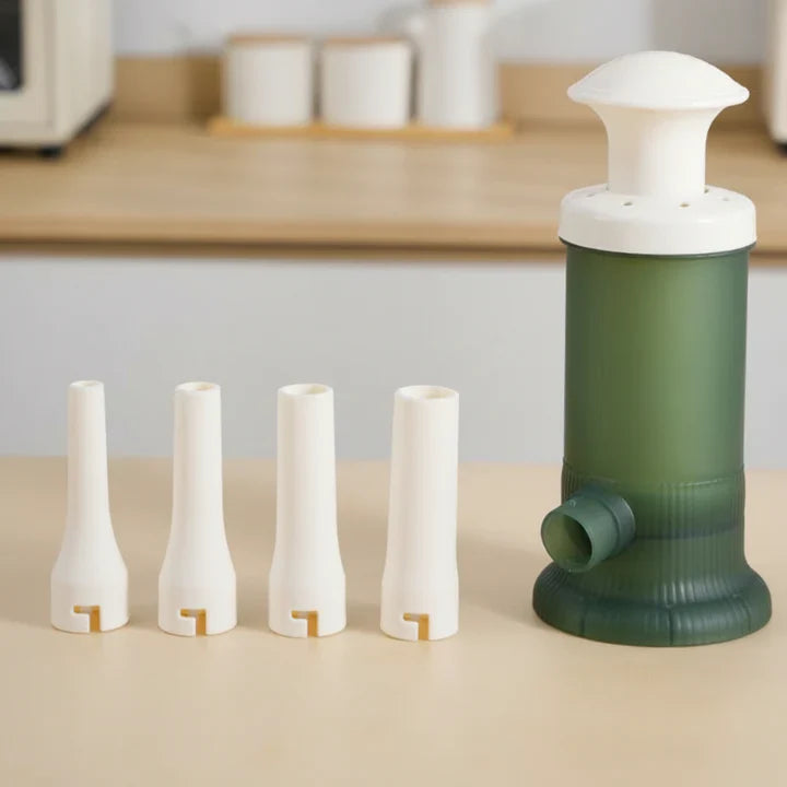 Sausage Stuffer Manual Controlled Plunger 4 Nozzles