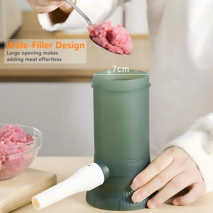 Sausage Stuffer Manual Controlled Plunger 4 Nozzles