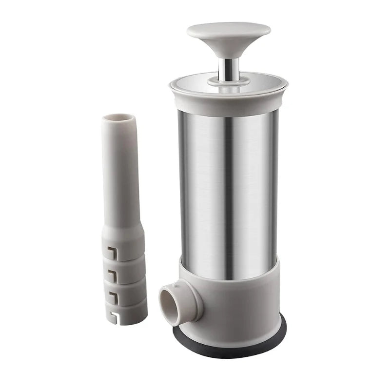 Sausage Stuffer Stainless Steel Manual Lever Four Filling Tubes