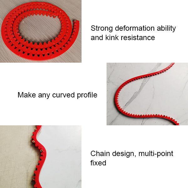 Saw Guide Flexible Plastic Serrated Grip