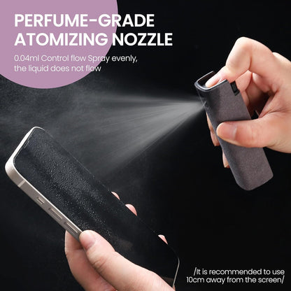 Screen Cleaner 3-in-1 Refillable Spray, Microfiber Cloth & Case