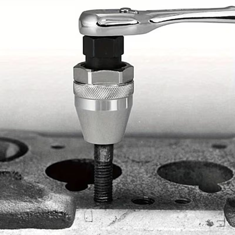 Screw Extractor Hardened Steel Self-Strengthening Grip 3/8 Inch Drive