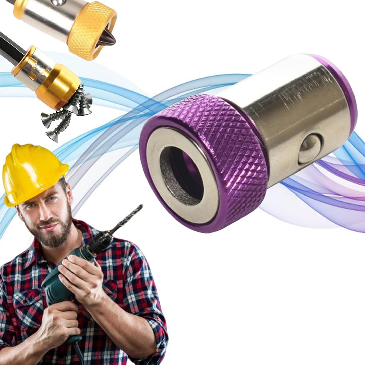 Screwdriver Bit Holder Magnetic Tip & Adjustable Depth
