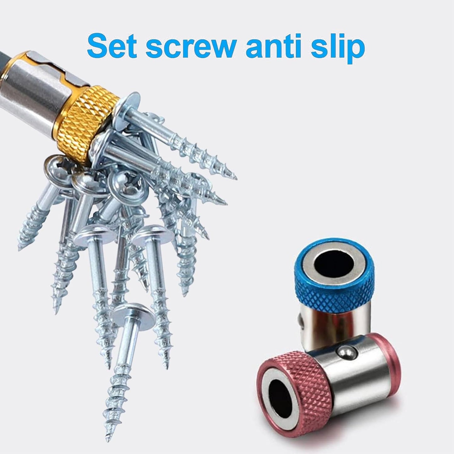 Screwdriver Bit Holder Magnetic Tip & Adjustable Depth