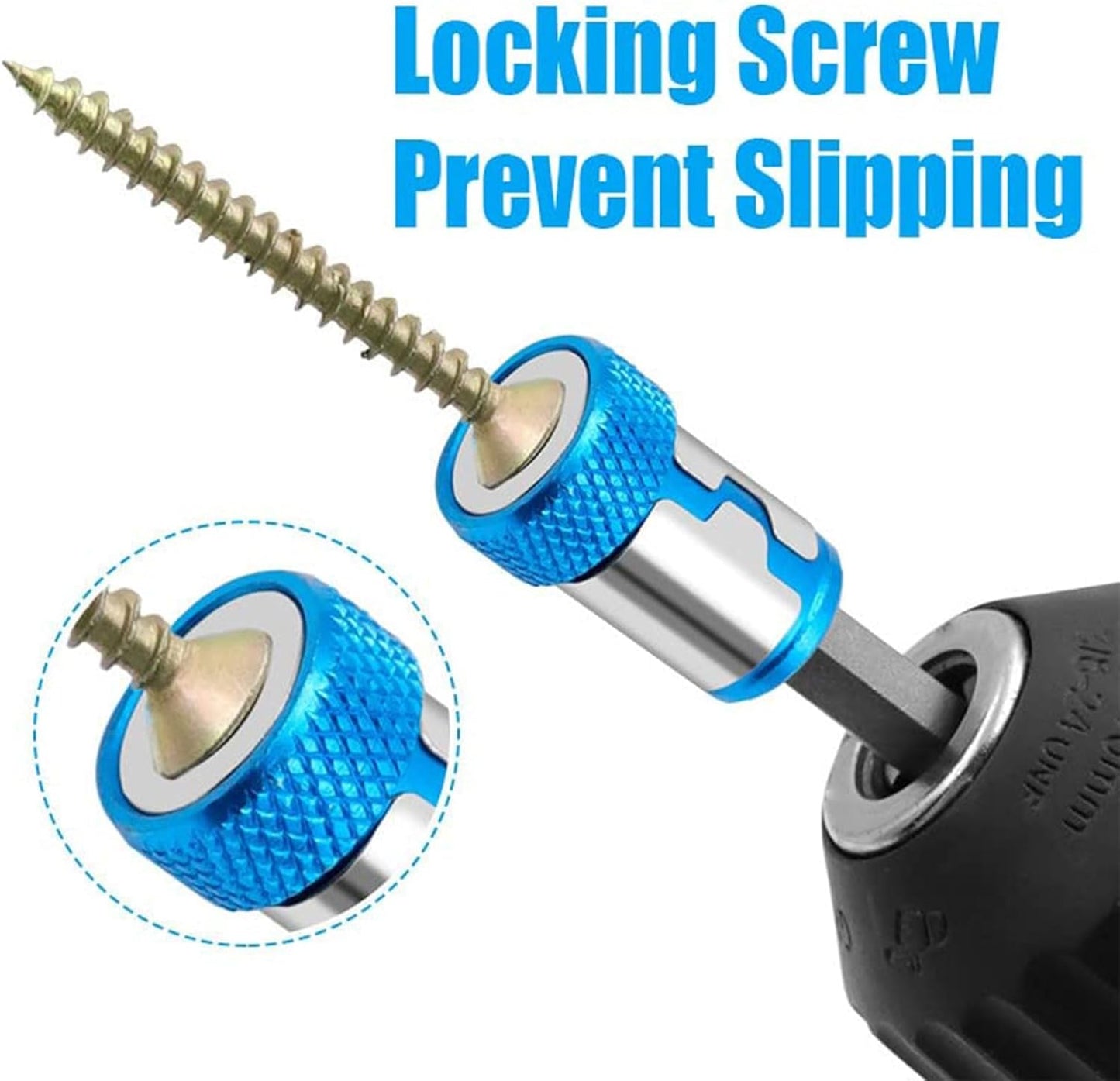 Screwdriver Bit Holder Magnetic Tip & Adjustable Depth