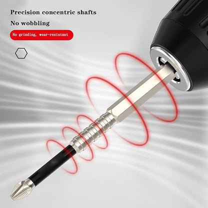 Screwdriver Bits Magnetic Hardened Carbon Steel Set of 6