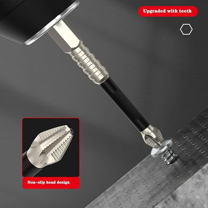 Screwdriver Bits Magnetic Hardened Carbon Steel Set of 6