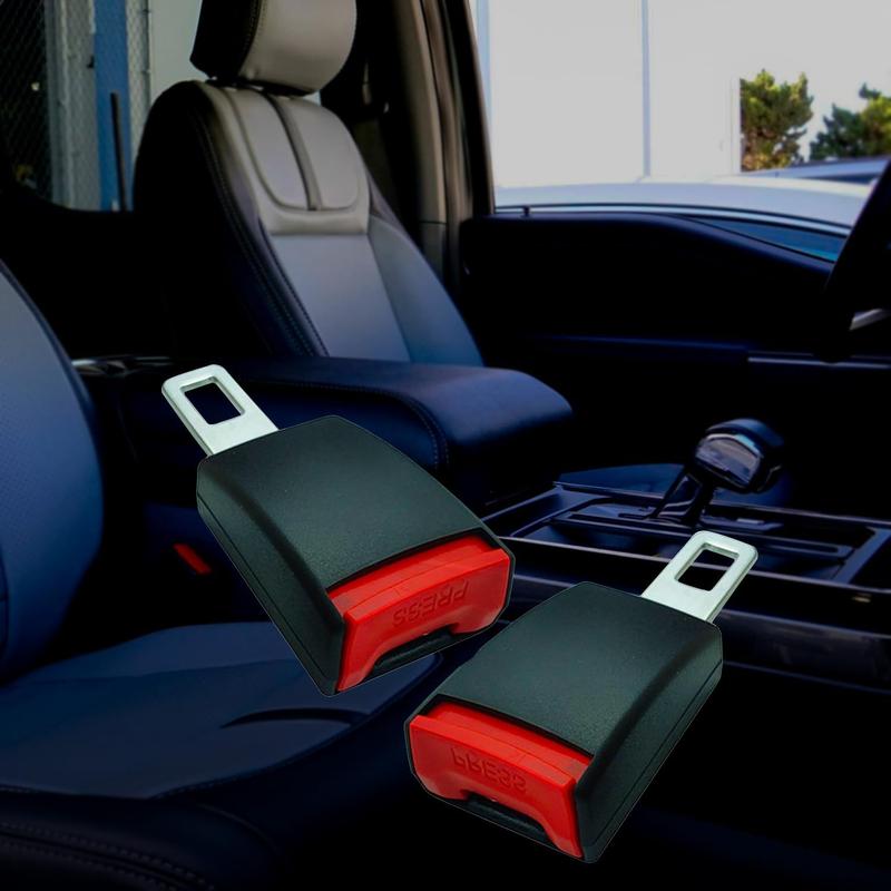Seat Belt Extender Extra Length Tool-Free Stainless Steel Clip
