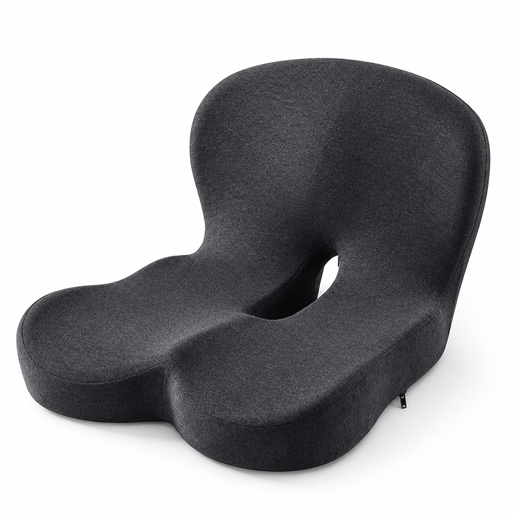 Seat Cushion Ergonomic Memory Foam Pressure-Relieving & Non-Slip