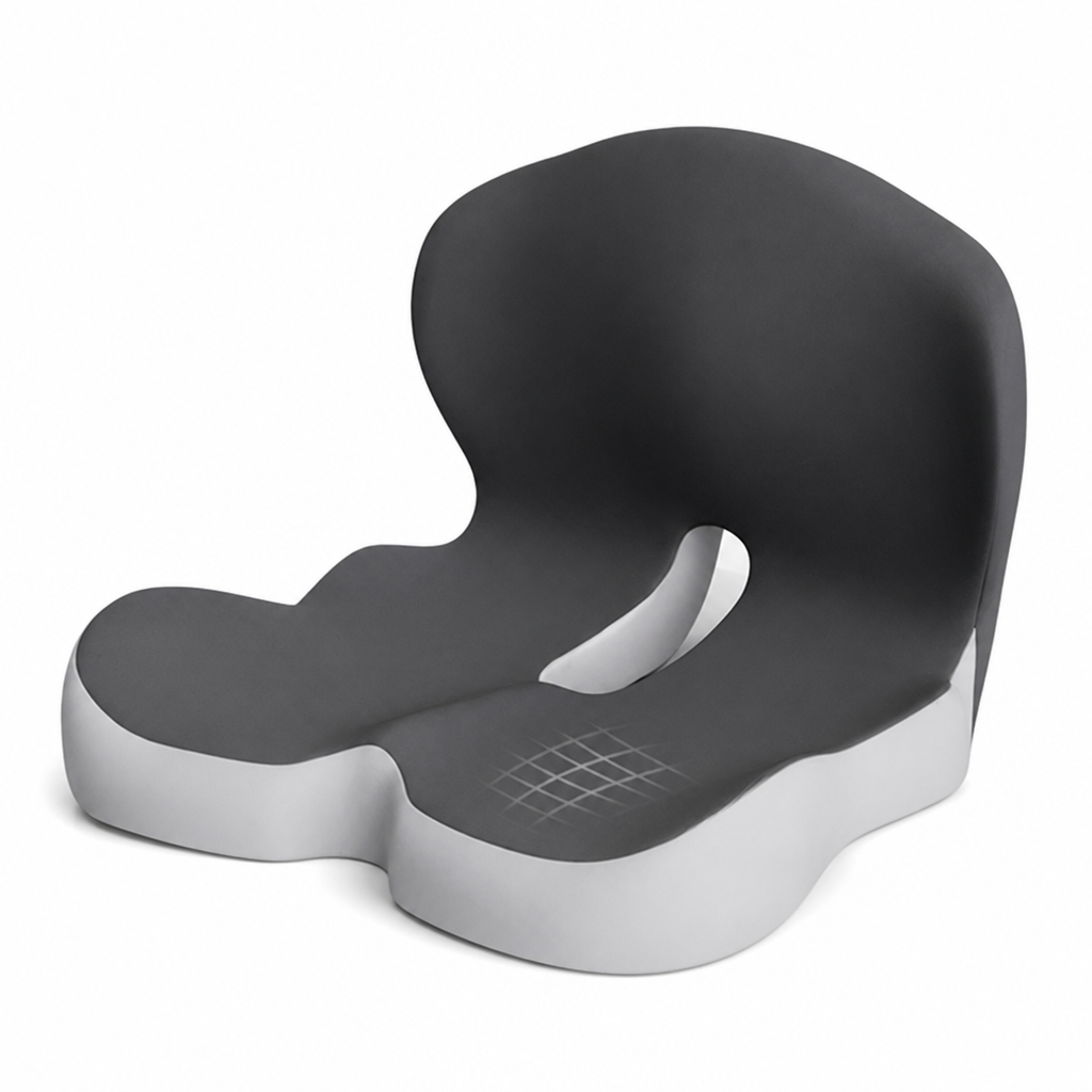 Seat Cushion Ergonomic Memory Foam Pressure-Relieving & Non-Slip