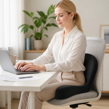 Seat Cushion Ergonomic Memory Foam Pressure-Relieving & Non-Slip