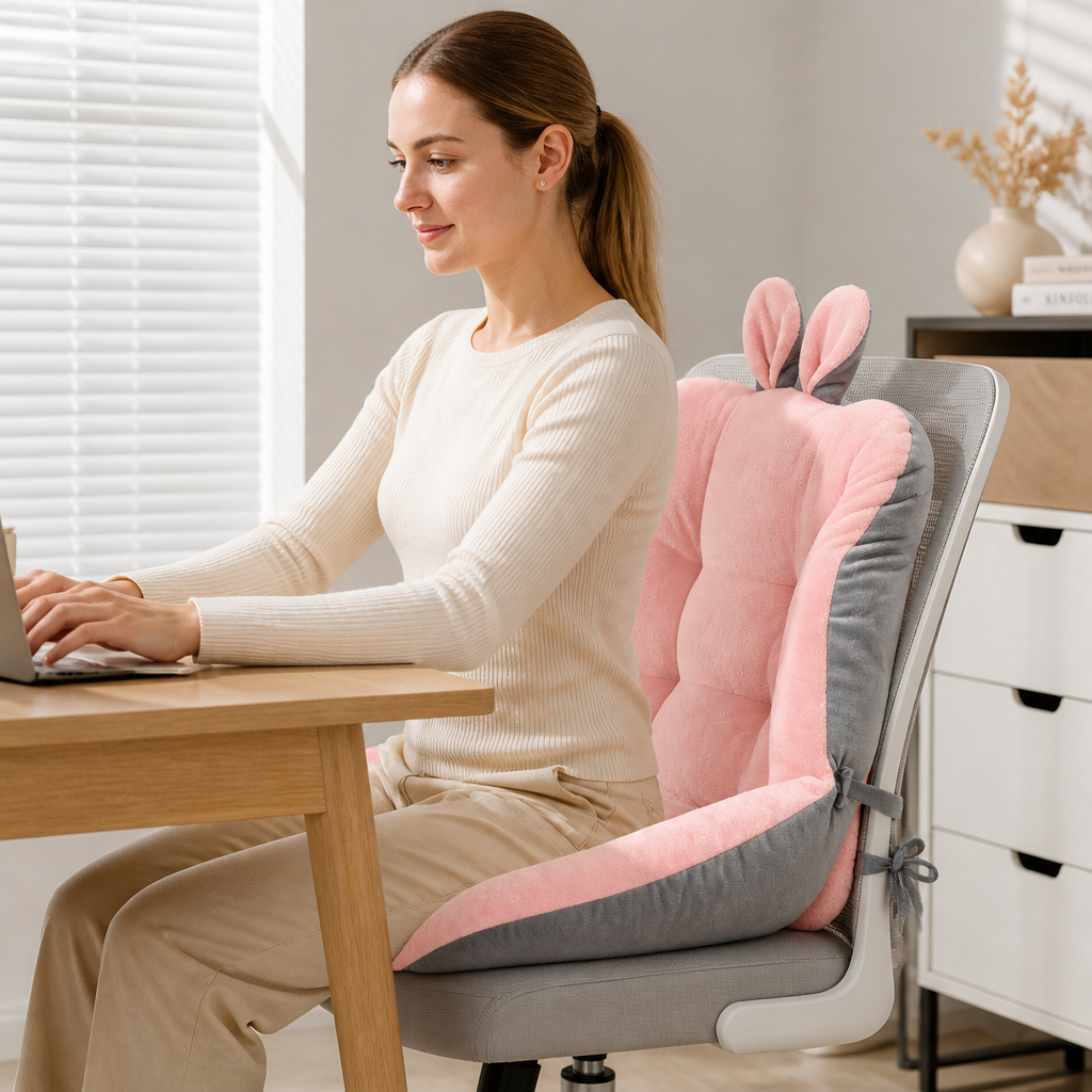 Seat Cushion Tailbone & Lumbar Support Velour Cover