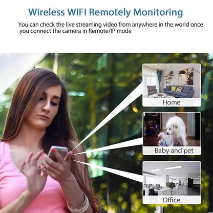 Security Camera 1080p WiFi 160 Degree Wide-Angle