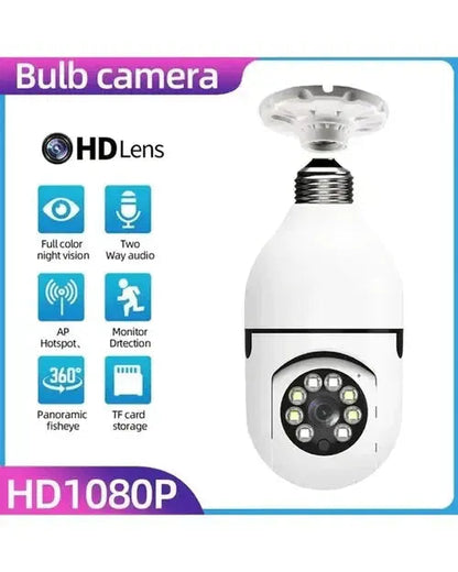 Security Camera E27 Socket 1080p Pan & Tilt
