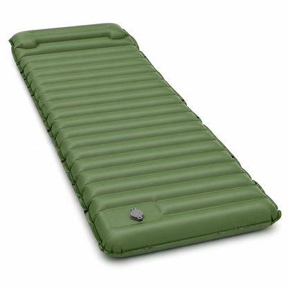 Self-Inflating Camping Sleeping Pad With Connectable Side Press Studs (4-Inch Thick)