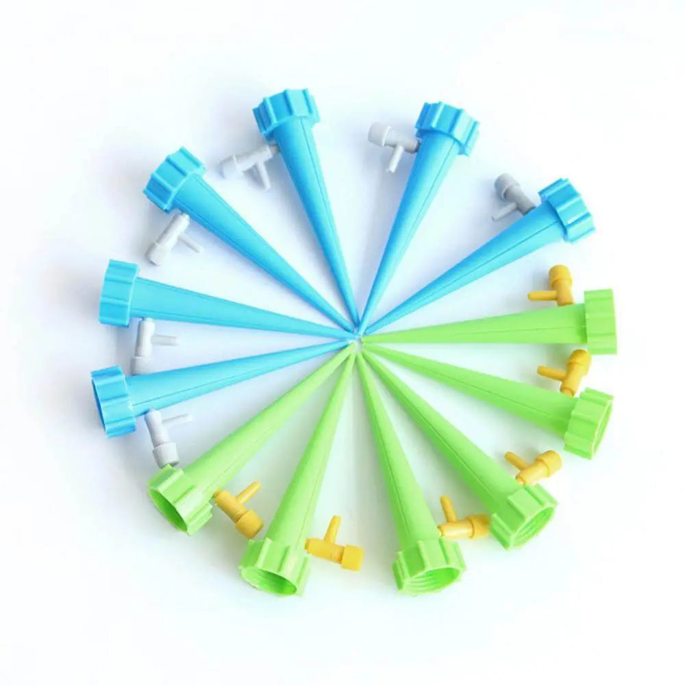 Self-Watering Plant Spikes Adjustable Drip Valve Set of 6
