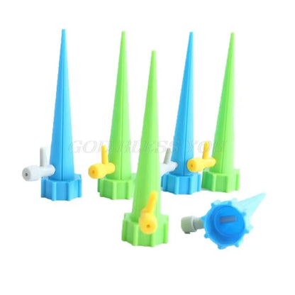 Self-Watering Plant Spikes Adjustable Drip Valve Set of 6