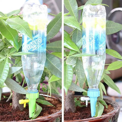 Self-Watering Plant Spikes Adjustable Drip Valve Set of 6