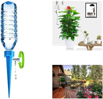 Self-Watering Plant Spikes Adjustable Drip Valve Set of 6