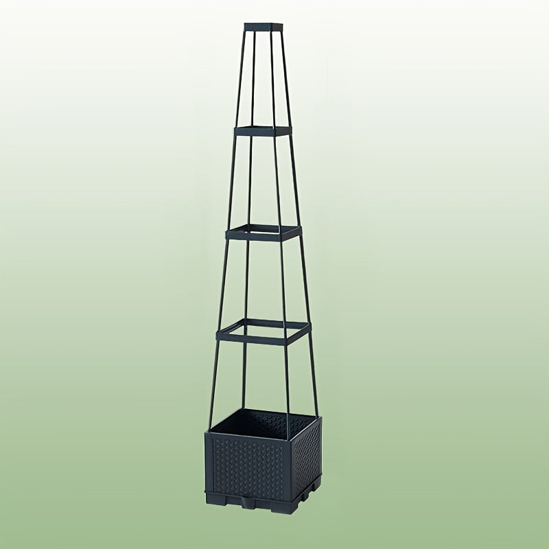 Self-Watering Planter Multi-Tier Hidden Reservoir & Trellis