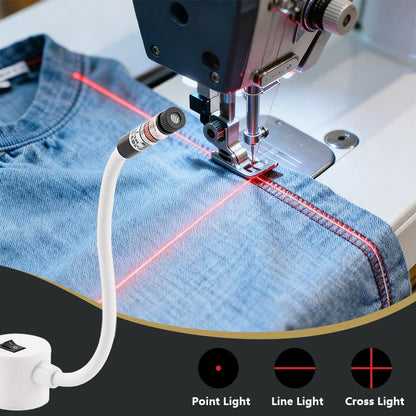 Sewing Machine Laser Guide 3 Laser Heads Magnetic Base