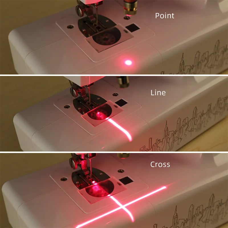 Sewing Machine Laser Guide 3 Laser Heads Magnetic Base