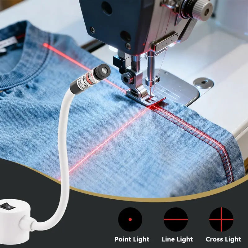 Sewing Machine Laser Guide Magnetic Mount Flexible Arm