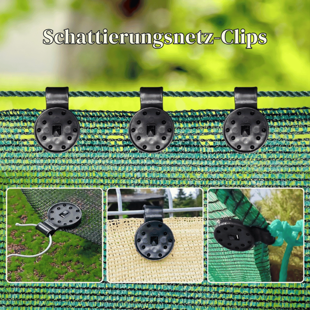 Shade Net Clips Lock-Grip Wind-Resistant 50-Pack