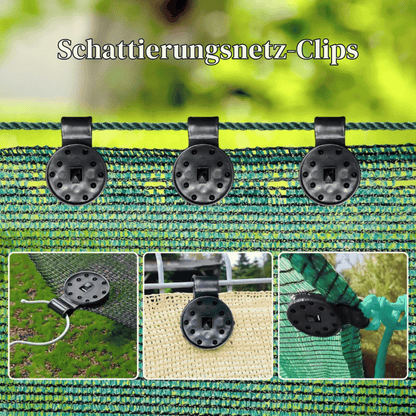 Shade Net Clips Lock-Grip Wind-Resistant 50-Pack