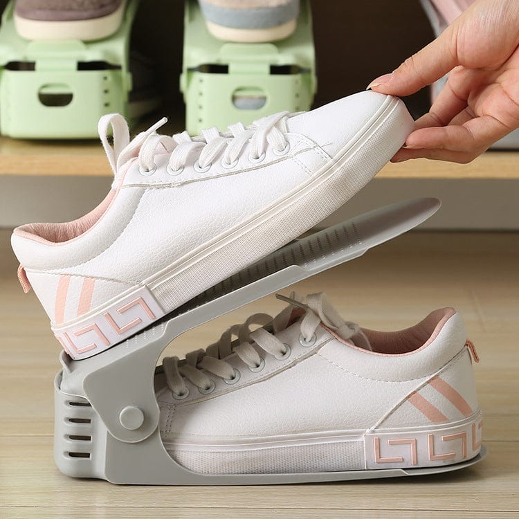 Shoe Organizer Stackable Height-Adjustable Non-Slip
