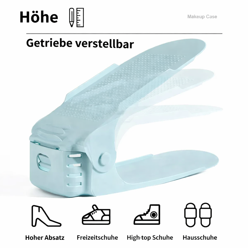 Shoe Organizer Stackable Height-Adjustable Non-Slip