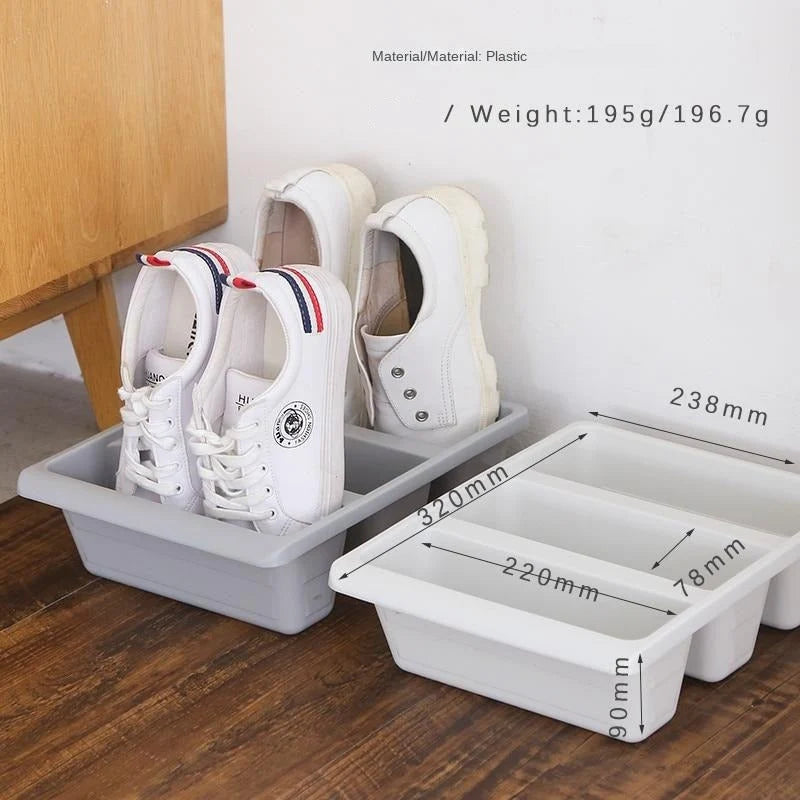 Shoe Rack Holds Six Pairs Space-Saving Tool-Free Assembly
