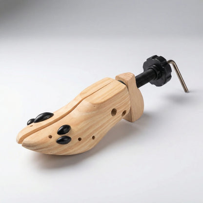 Shoe Stretcher Two-Way Adjustable Removable Ball Inserts Solid Wood