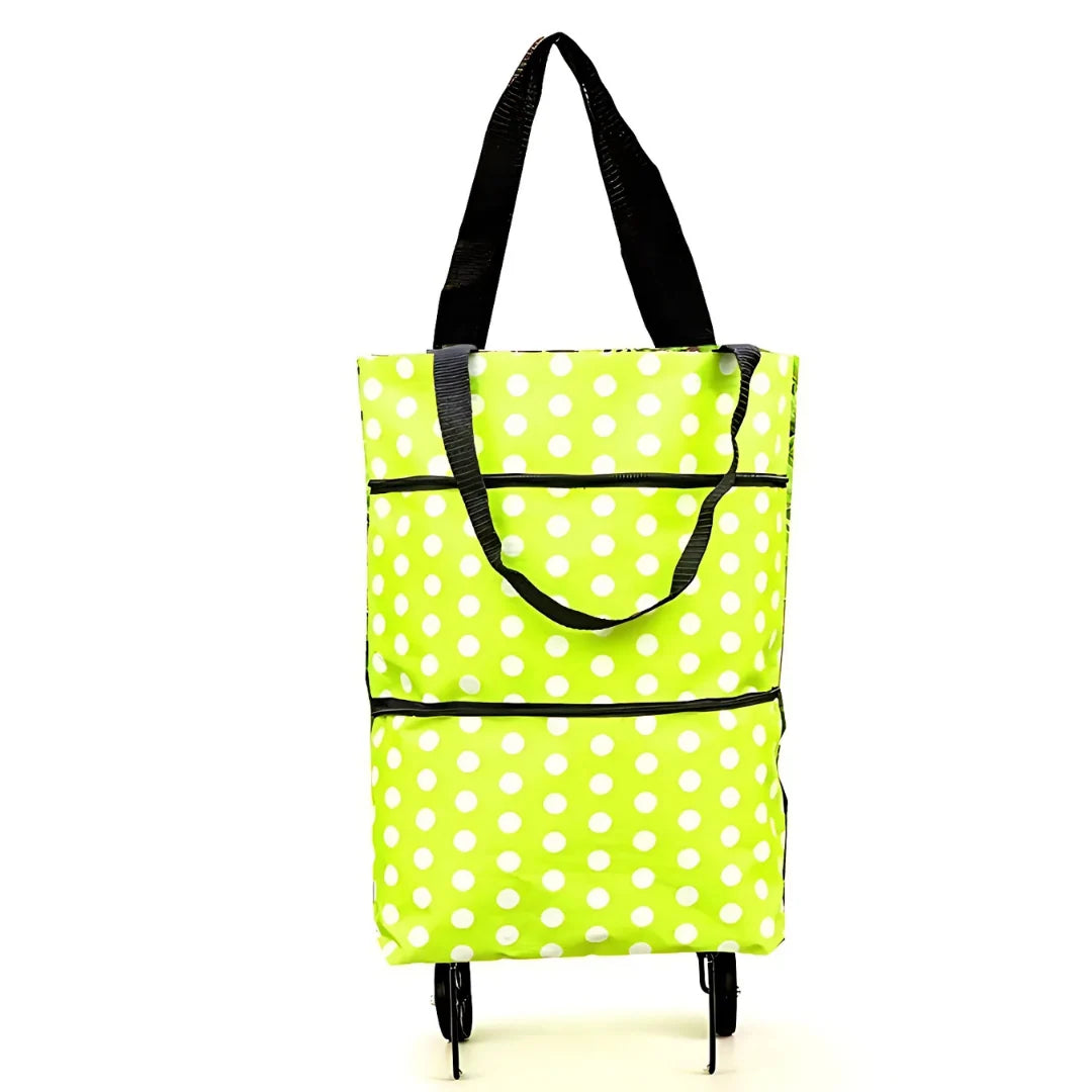 Shopping Trolley Foldable Retractable Wheels & Metal Frame