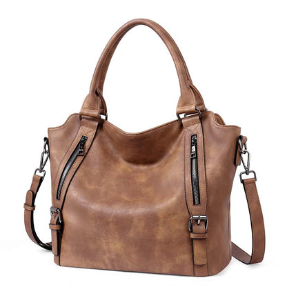 Shoulder Bag Convertible PU Leather Padded Laptop Compartment