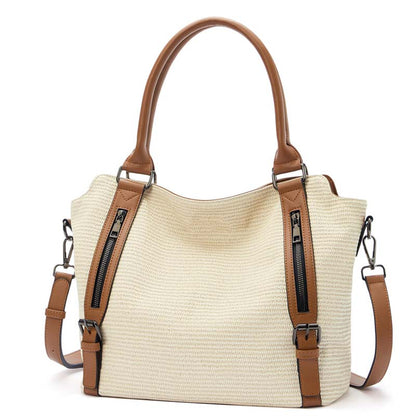 Shoulder Bag Convertible PU Leather Padded Laptop Compartment
